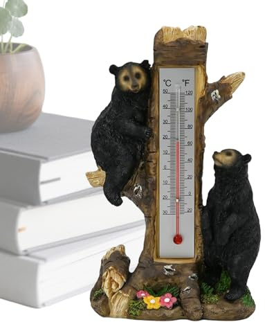 Termometro da Esterno,Decorazione con Indicatori a Doppia | Misuratore di Temperatura per Casa con sull'Albero,per Patio Giardino Balcone Garage e Esterno