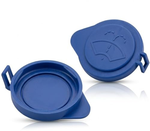 Visxcnu 2 Pezzi Tappo Serbatoio Lavavetri Universale Coperchio del Serbatoio del Liquido di Lavaggio del Parabrezza Ricambio Auto Accessori Dimensioni 75mm x 61mm