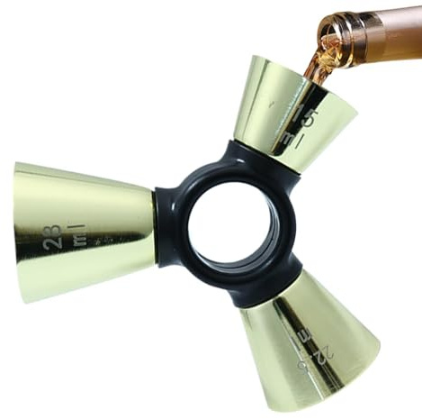 Jigger for Bartending - Heavy Duty Stainless Steel Measurement 3 End, Measuring Cup Cocktail Jigger | Professionals Enthusiasts Beginners Lovers Families Friends
