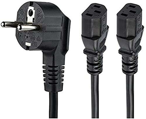 StarTech Cavo Alimentazione PC a Y 2m, 10A 250V, 18AWG (PXT101YEU2M)