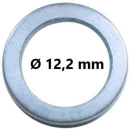 50 Fitschenringe | verzinkt | Außen Ø 17,8 mm - Innen Ø 12,2 mm | Unterlegscheiben | zum anheben von Türen