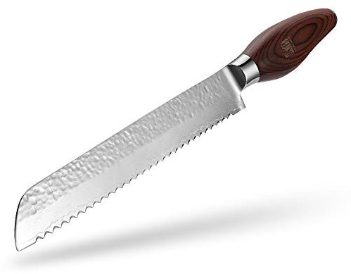 Motorize A.P. Donovan - Brotmesser | Küchenmesser | Damast-Messer | Klingenlänge: 19,5cm