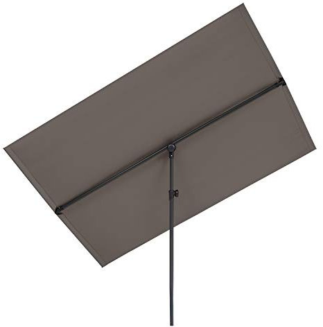 blumfeldt Flex-Shade - Parasole, Materiale: Poliestere, Fattore di Protezione UV: 50, Gamba di Appoggio in Alluminio, Idrorepellente, Superficie: 150x210 cm, Grigio Scuro