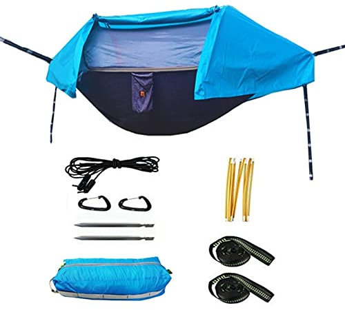 caihuashopping Hängematte Outdoor Camping Hängematten Bug Net wasserdichte Tragbare Leichte Backpacking Wandern Faltbare Tragbare Camping Hängematte Hängematte