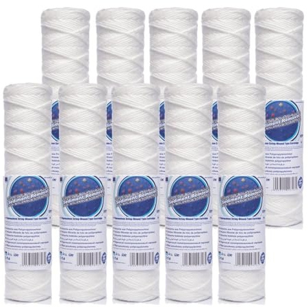 10 x Aquafilter 20 Micron Yarn String Wound Sediment Water Filter 10 FCPP20