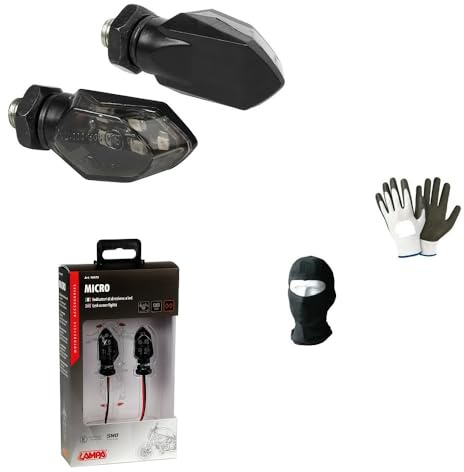 COMPATIBLE AVEC DUCATI 888 RACING PAIRE DE FREQUCE à LED POUR MOTO HOMOLOGUÉES LAMPE INDICATEUR DE DIRECTION 12 V NOIR AVEC LENTE FUMÉ 35 X 18 MM