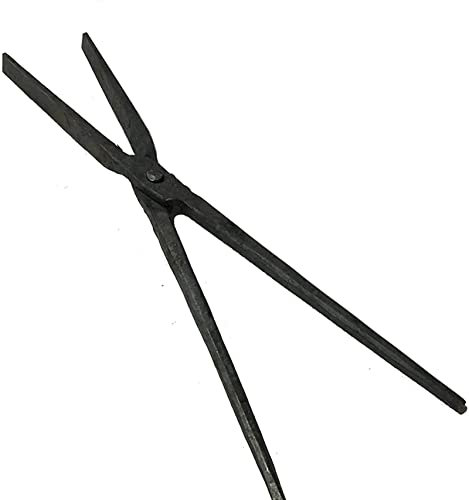 Tenazas de herrero,Tenaza de forja Ponga de herrero de nariz plana de herrero for herrero Forja de herrería La longitud de 420 mm de longitud se puede calentar ingeniero de herrero