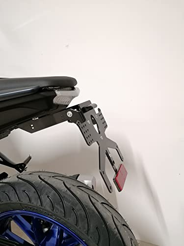 Kennzeichenhalter für Yamaha MT 125 Bj.20-23 GroFaTec REVO Kennzeichenträger Nummernschild mt125 Träger Halter kurzes Heck Heckumbau auch Modell 2025 Porta Targa mt-125