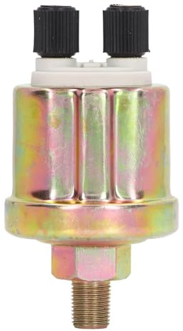 Double Tête Capteur De Pression D'huile, 0‑10bar Capteur De Pression D'huile 1/8 NPT Capteur De Pression D'huile De Générateur Stable En Alliage D'aluminium Pour Groupe électrogène Diesel VDO (B)
