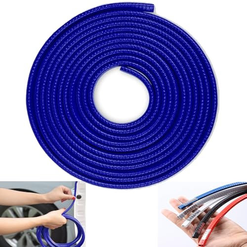 FaJoek Kantenschutz Autotür 5M, Auto Gummidichtung Kantenschutz, Kantenschutz Gummi Auto, Autotürdichtung, Autoschutz Türkantenschutz, Kantenschutz für Bleche, Auto Zierleisten (Blau)