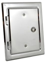 Kamin Schornstein Edelstahltür - Reinigungstür 180 x 120 mm