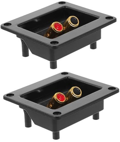 HOMSFOU 2pezzi Morsettiera Per Casse Acustiche Connettori Terminali Per Subwoofer e Facili Installare Per Audio Theater