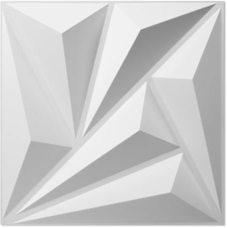 Art3d Confezione da 20 pannelli decorativi da parete 3D bianchi, 30 x 30 cm, 1,8 m² in PVC, decorazione da parete interna