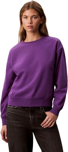 Calvin Klein Donna Felpa Archive Logo French Terry Girocollo