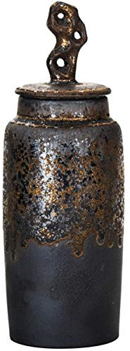 OLSKFUH Azucarero De Cerámica Gruesa Hecho A Mano, Tarro para Té Y Café, Recipiente para Guardar, Tamaño De La Olla, 2 Tamaños, Tarro para Caramelos, Tarros,A