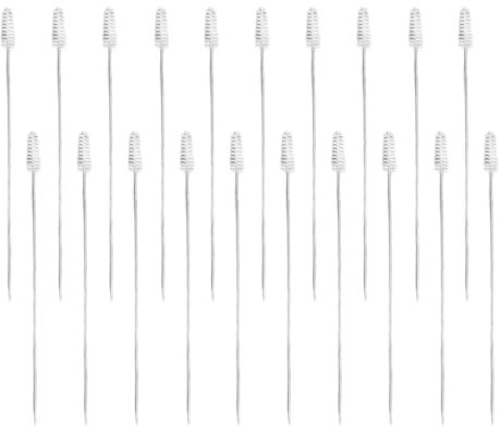 HUSHUI 20 Pezzi Kit Spazzole per Pulizia Pistola a Spruzzo, Manico Flessibile Setole in Nylon Spazzole per Pistola a Spruzzo Strumento di Pulizia per Utensili Ad Aria Aerografo