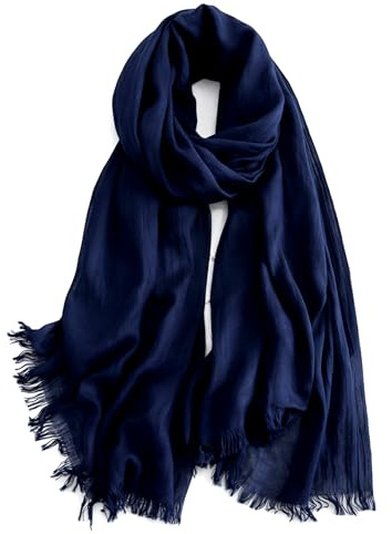 KARMA.DIEM Premium Sommerschal Damen – Seidig Weicher Schal 100% Polyester mit Soft Satin Finish – 180x65 cm – Leicht, Schimmernd & Elegant – Luxuriöses Halstuch für Frühling & Sommer -