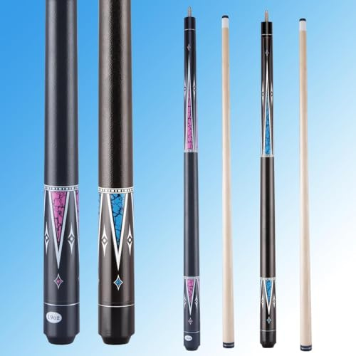 Tiekerbilir 121,9 cm kurzer Billardqueue-Stick für Anfänger, kanadischer Ahorn-Billardqueues für enge Räume, 121,9 cm Billardqueue, Junior Größe Queues
