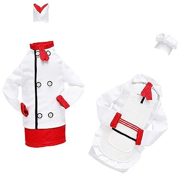 MAGICLULU 2sätze Weihnachtliche Flaschenhüllen Chefkleidung Strapazierfähige Deko Für Rotweinflaschen Festliche Tischdekoration Mit Liebevoller Weihnachtsmützen-Optik Langlebig Und Verarbeit