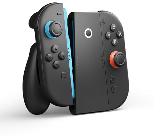CloudValley Mandos de Carga para Nintendo Switch 2 (2025) | Juega Mientras Cargas, Cargador Portátil de Controller Grip con Cable USB-C de 1,2 m | Empuñadura Ergonómica para Joy-Con Accesorios