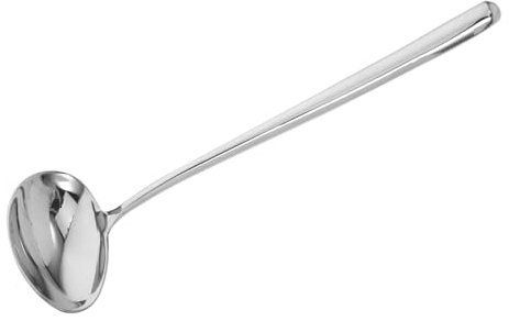 HEALLILY Cucchiaio Da Salsa Acciaio Inossidabile Con Manico Lungo Utensile Per Servire Zuppe e Salse Per Cucina e Ristoranti Facile Da Pulire e Maneggiare