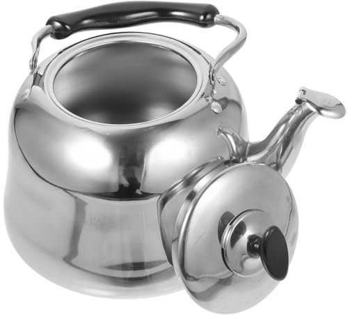 HOLIDYOYO 1 Stück Schalltopf mit großer Kapazität Wasserkocher für den Herd rostfreie Stahl Teakettle - Edelstahl Rostfreier Stahl Silver