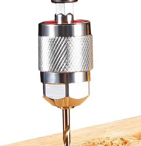 Arrovarp Adaptador de portabrocas – Convertidor resistente de 1/4 pulgadas, convertidor de cambio rápido de vástago hexagonal de 3 mandíbulas, para carpintería, procesamiento de metal, reparación del