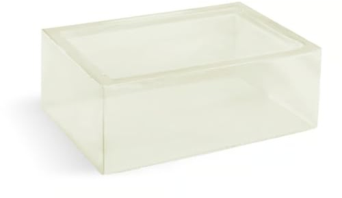 Crafter's Choice Basic Glycerin Melt and Pour Seifenbasis für Seifenherstellung und Bastelprojekte, 4,5 kg Block (transparent)