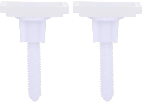 OATIPHO Kit di Fissaggio per Sedile Wc Bulloni in ABS Set di 2 Pezzi per Montaggio e Ricambio Accessori Bagno Parti di Fissaggio Resistenti per Sedile Water Uso Domestico e Alberghiero