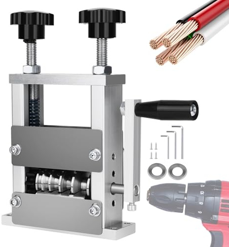 Máquina De Pelar Cables,Equipo Eléctrico De Corte Preciso | Decapador de Cables Accionado por Taladro,Para Mantenimiento Industrial Proyectos Domésticos Y Reciclaje De Cable Residual