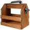 Porte-Bouteille en Bois pour 6 Bouteilles de 33cl avec Ouvre-Bouteille en Métal