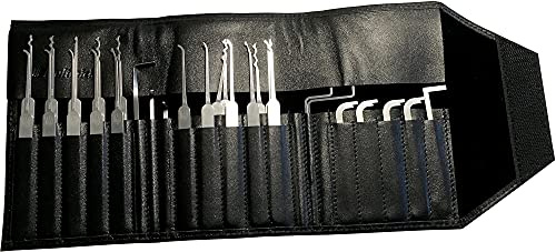MULTIPICK ELITE 29 Kit de Crochetage professionnel [29 pièces | 0,4 + 0,6 mm] Made in Germany - Lockpicking set - Serrurier outils - Crocheteur Lock Picking - Lockpick pour serrure - Pick Set