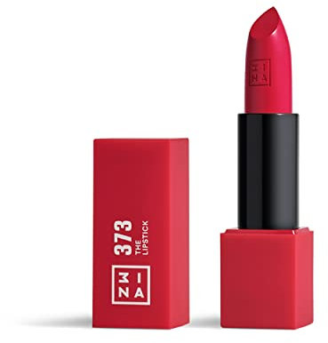 3INA MAKEUP - The Lipstick 373- Fuchsia Lipstick with Vitamin E & Shea Butter to Nourish the Lips - Long Lasting Lip Colour with Matte Finish and Creamy Texture - Vegan - Cruelty Free