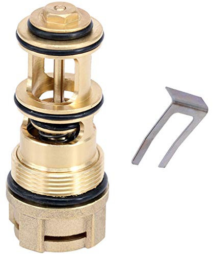SPARES2GO Diverter Valve 3 Way Compatible with Potterton HEATMAX PROMAX Combi Boiler (Brass)
