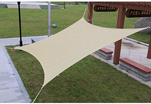 Zaun Sichtschutz Windschutz Sun Shade Sail Outdoor Shade Home 185GSM HDPE UV-Blockbelüftung mit Edelstahl-D-Ring für Patio Shading Beach Backyard Carport GCSQF210408
