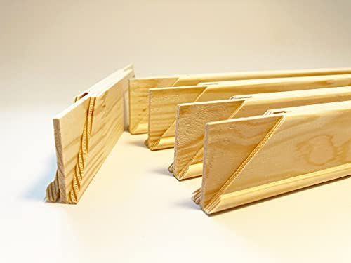 Leere Keilrahmen Holzleisten 2cm Profil selbst Zusammenbauen In vielen Varianten ohne Leinwand Keilrahmenleisten Bausatz mit Holzkeilen (100 x 60 cm)