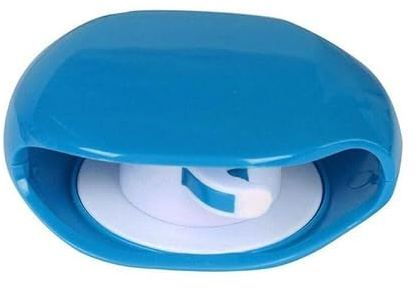 Organizer automatico per cavi per cuffie, custodia per avvolgicavo, resistente e flessibile, custodia per supporto per linea dati per cuffie con linea di ricarica (blu)