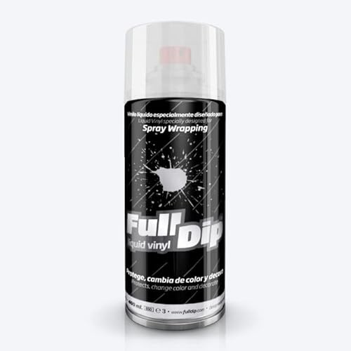 AutoFullCar Spray Full Dip | Vinilo líquido | Aerosol 400 ml | FullDip (Transparente)