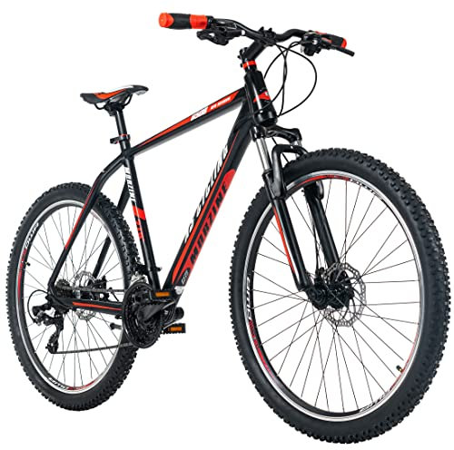 KS Cycling VTT Hardtail Morzine Noir/Rouge Adulte Unisexe, 27,5 Zoll, 48 cm