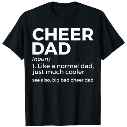 Lustiger Cheer Dad Definition Cheerleading T-Shirt