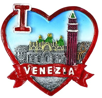 Kühlschrankmagnet 3D von Venedig, Italien-Harz, Souvenir, Geschenk für die Küche