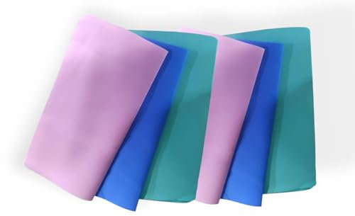 Terryshop74 6 x Panno magico in PVA puro Lattice 30x30 6 pezzi 3 colori pvc rapido senza detersivo pulizia