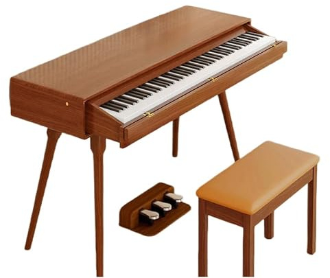 LANDTOM DD-8910 Digitales Keyboard mit 88 Tasten, Massivholzschublade, digitales Keyboard-Piano mit Ständer, multifunktionaler Schreibtisch-Typ aus Holz, elektrischer Hammer, beschwert, volle Größe