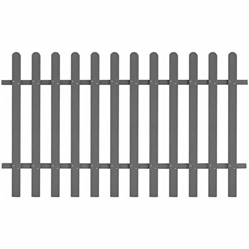 Rantry Lattenzaun Holzzaun Gartenzaun Zaun VorGartenzaun Zaun Friesenzaun Zaunlatte Zierzaun Zaun Zaunlatte Gartenzaun Zaun WPC Grau 200x120 cm
