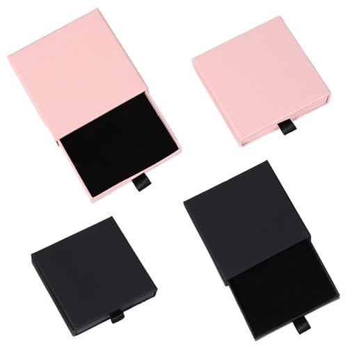 4 pezzi Scatolina Regalo Gioielli Confezione Regalo per Gioielli Piccola Scatola di Gioielli in Carta per Collane Confezione regalo per Gioielli Scatole Regalo Confezione Elegante per Collane