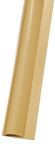 PVC-Bodenübergangsstreifen, Randleiste für Teppich- und Fliesenböden, schneidbare Schwellenleiste für Flur/Wohnzimmer/Türöffnungen (Beige, 1 m (3,28 Fuß))