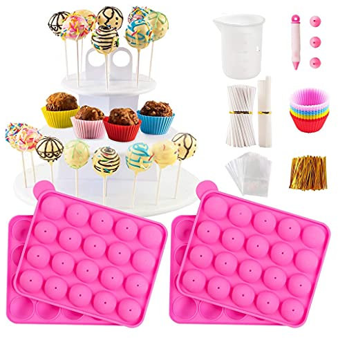 Kuchen für Backzubehör mit Silikonformen, Dekorationsstift, Cakepop-Stifte, Backen, kostengünstig und wiederverwendbar
