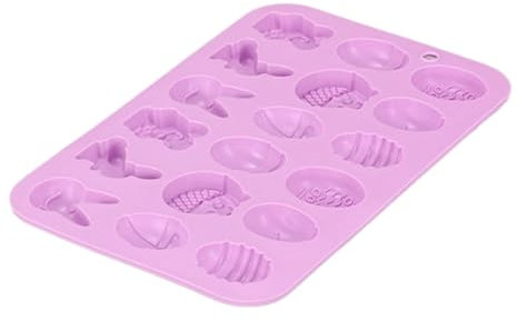 Ostern Süßigkeiten Formen, Silikon Backform, Silikonbackformen, 18 Hohlräume Osterhasen zum Backen, Schokoladen-Süßigkeitsformen, Osterhase kreativ für Bäcker