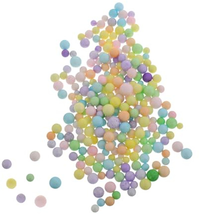 Abaodam 100g Foam Filler Beads for Bean Bag Chair Stuffing, Soft and Comfortable Foam Particles Versatile Application for Holiday Decorations and Wedding DIY Cushion Filling Random Color