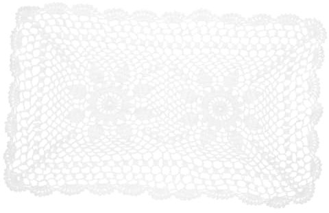 GRIRIW Tovaglietta Decorativa All Uncinetto Bianco Sottopiatto per Feste e Matrimoni Facile da